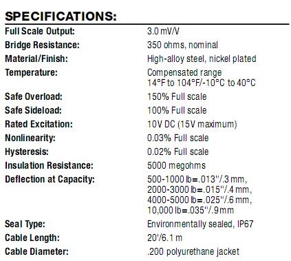 RL35023-5Klb稱重傳感器 RL35023-5Klb稱重傳感器