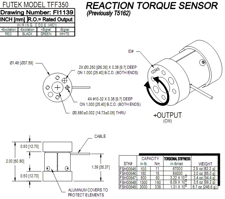 TFF350扭矩傳感器 TFF350扭矩傳感器