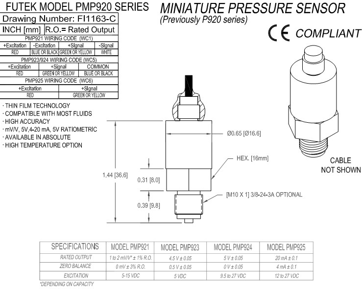 PMP924壓力傳感器 PMP924壓力傳感器