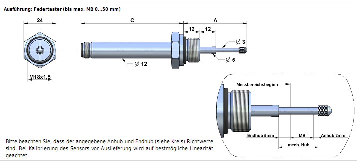 SM-F18直線位移傳感器 SM-F18直線位移傳感器