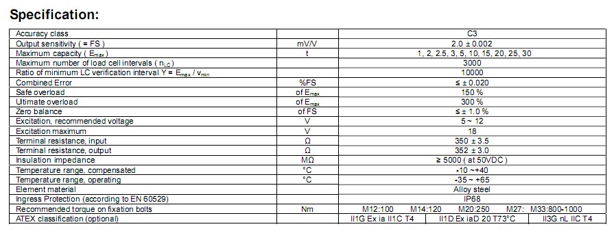 HM8-C3稱重傳感器 HM8-C3稱重傳感器